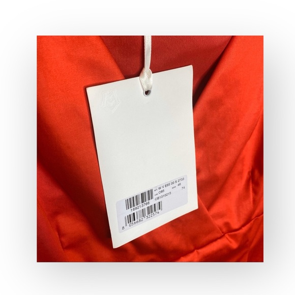 new Love Moschino ☻︎ V Neck Shift Mini Dress ☻ Bright Party Soirée ☻︎ Shiny Red - Picture 13 of 16